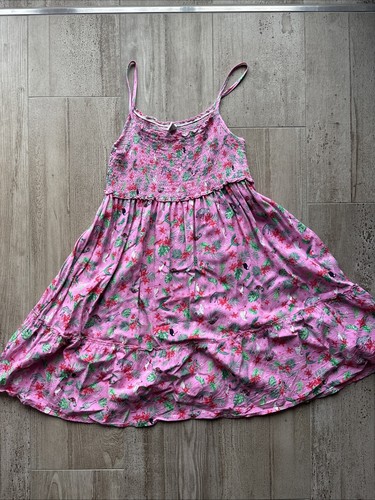 Kleid 👗 von Yigga Größe 158/164 mit Spaghettiträgern In Rosa Und Viskose