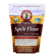 Organic Spelt Flour | 1.5 lb | Non-GMO | Grain Place Foods