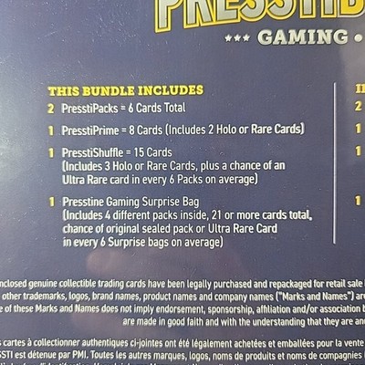 Presstine Pokémon Card Bundle 5 Packs 50+ Cards 5+ Holo or Rare