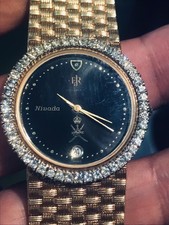 Raro Reloj Nivada EJR Omán Qaboos 🇴🇲 Logo Cuarzo 32mm Hombre Vintage