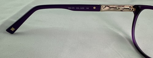 Escada Eyeglasses Frames Only VES 378 0U55 Purple 53-16-140 Plastic Italy & Case - Picture 8 of 13