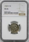 1920-S 5C NGC VF 25 (Better Date) Buffalo Nickel