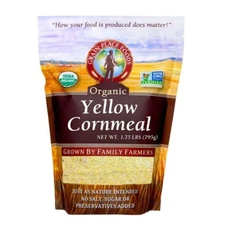 Organic Yellow Cornmeal | 1.75 lb | Non-GMO | Grain Place Foods