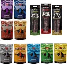 Hunters Beef Snack 12 Pack Combo – 28g Biltong, 28g Jerky, 40g Beef Sticks Droew