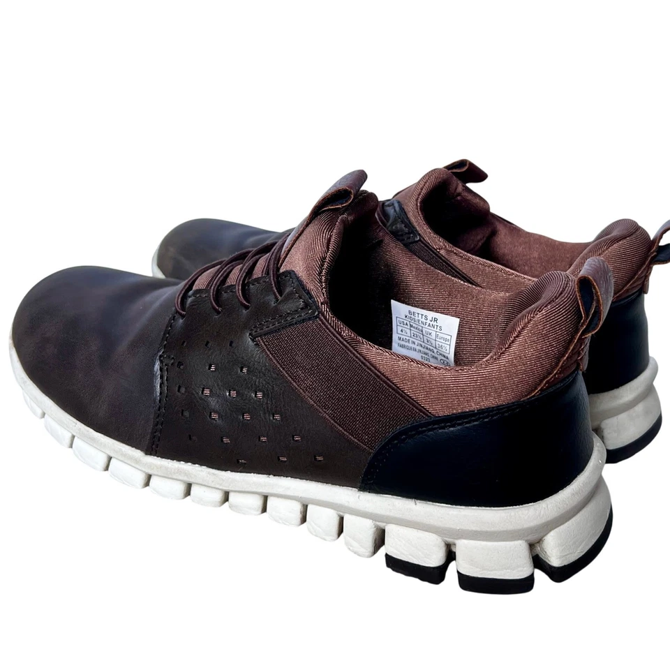 Uniforme Zapatillas Marrón Sin Cordones Niños 4.5 Ciervos Ciervos Betts Jr NoSox Zapatos Escuela Foto 4 de 4