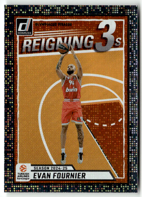 Panini Donruss Euroleague 2024-25 No. 3 Evan Fournier Reigning 3s