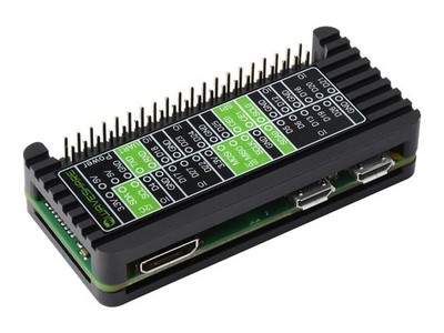 Aluminium Gehäuse für Raspberry PI Zero/Zero 2, mit GPIO-Referenz