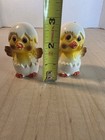 Vintage MCM H Baby Chicken Hatchlings Salt and Pepper Shaker Set - Japan — photo 8