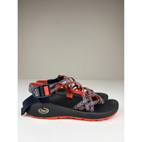 Chaco ZX/2 Classic Women's 7 Sport Sandals Navy Coral Toe Loop Hiking Outdoor