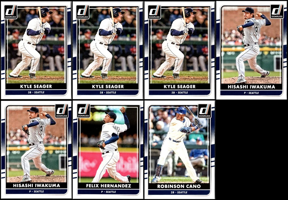 Lote de tarjetas Donruss Seattle Mariners (19) 2016 - EL PREMIO DE COLECCIONISTA DEFINITIVO... Foto 2 de 4