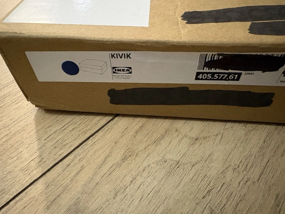 Nueva cubierta otomana IKEA KIVIK azul Gunnared 405.577.61 - solo cubierta Foto 3 de 4