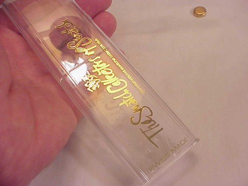 NOS Swatch Watch Golden Jelly #1 GZ115 1990 w Correct Box Gold Battery Runs Fine - Picture 10 of 11