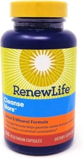Cleanse More Overnight Formula | 100 Vegetarian Capsules | by Renew Life