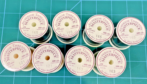 8 Superior Threads Masterpiece Quilting Cotton 600 Yards Sewing Thread Spools - Picture 3 of 3