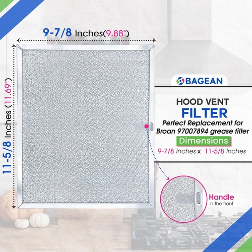 Stove Hood Vent Filter 9.87" x 11.62" 97007894 Compatible with Broan Range Ho... - Picture 3 of 6