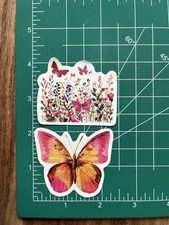 Pink Pretty Cute   Butterfly of Butterflies Stickers - Free Shipping - Garden