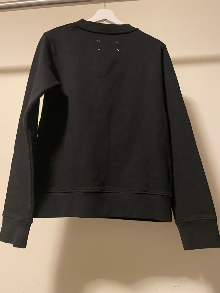 MAISON MARGIELA LOGO SWEATSHIRT BLACK | eBay