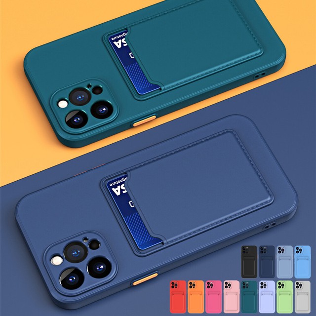 Shockproof Case With Card Slot Holder For iPhone 13 12 Mini 11 14 Pro Max XS XR Shockproof Case With Card Slot Holder For iPhone 13 12 Mini 11 14 Pro Max XS XR