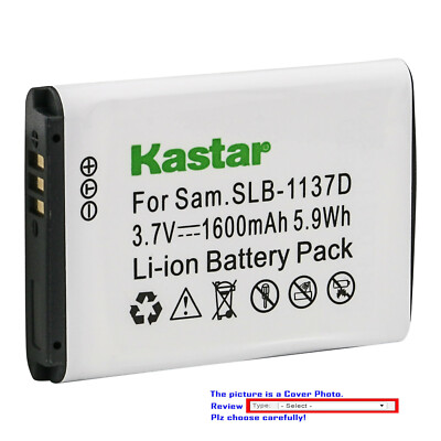 Kastar Replacement Battery Pack for Samsung SLB-1137D SLB1137D 1137D Battery
