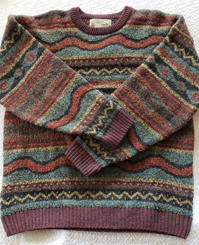Nor Easterly Tradition Pure New Wool Sweater Mens Size Large Multicolor Scotland - Picture 6 of 16