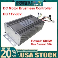 DC 11V~30V 30A High Power Electric Brushless DC Motor Controller 600W Power Hall