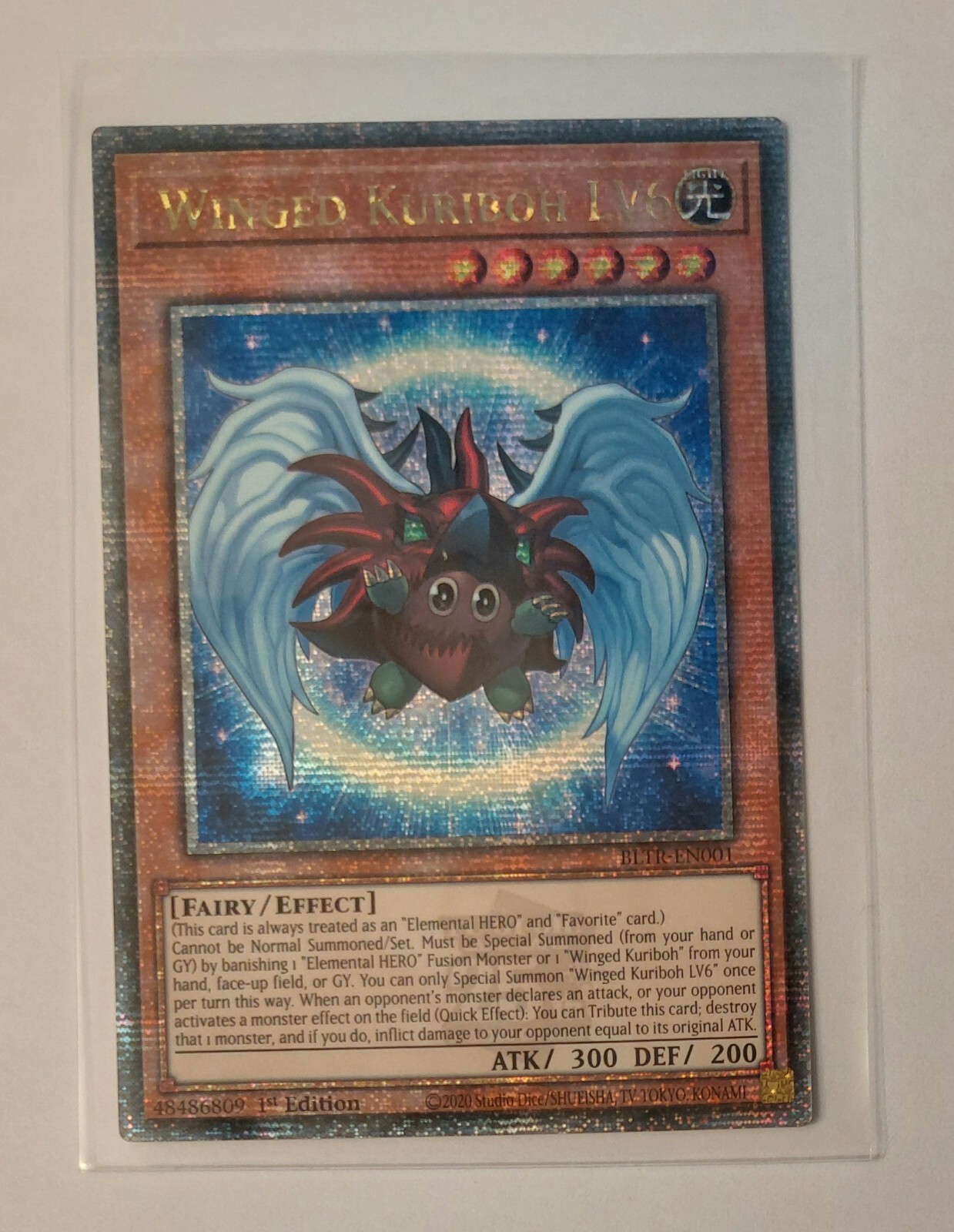 Winged Kuriboh LV6 YuGiOh Terminal Revenge (BLTR) Quarter Century Secret Rare