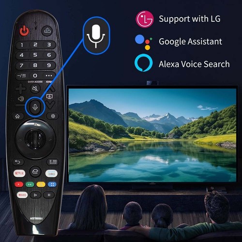 Replacement Voice remote MR20GA AKB75855501 For LG Smart TV with Pointer wheel - Picture 7 of 11