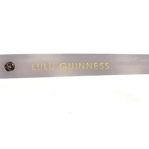 Lulu Guinness Eyeglasses Frames L200 BRN Brown Purple Cat Eye Full Rim 56-16-135 - Picture 13 of 14