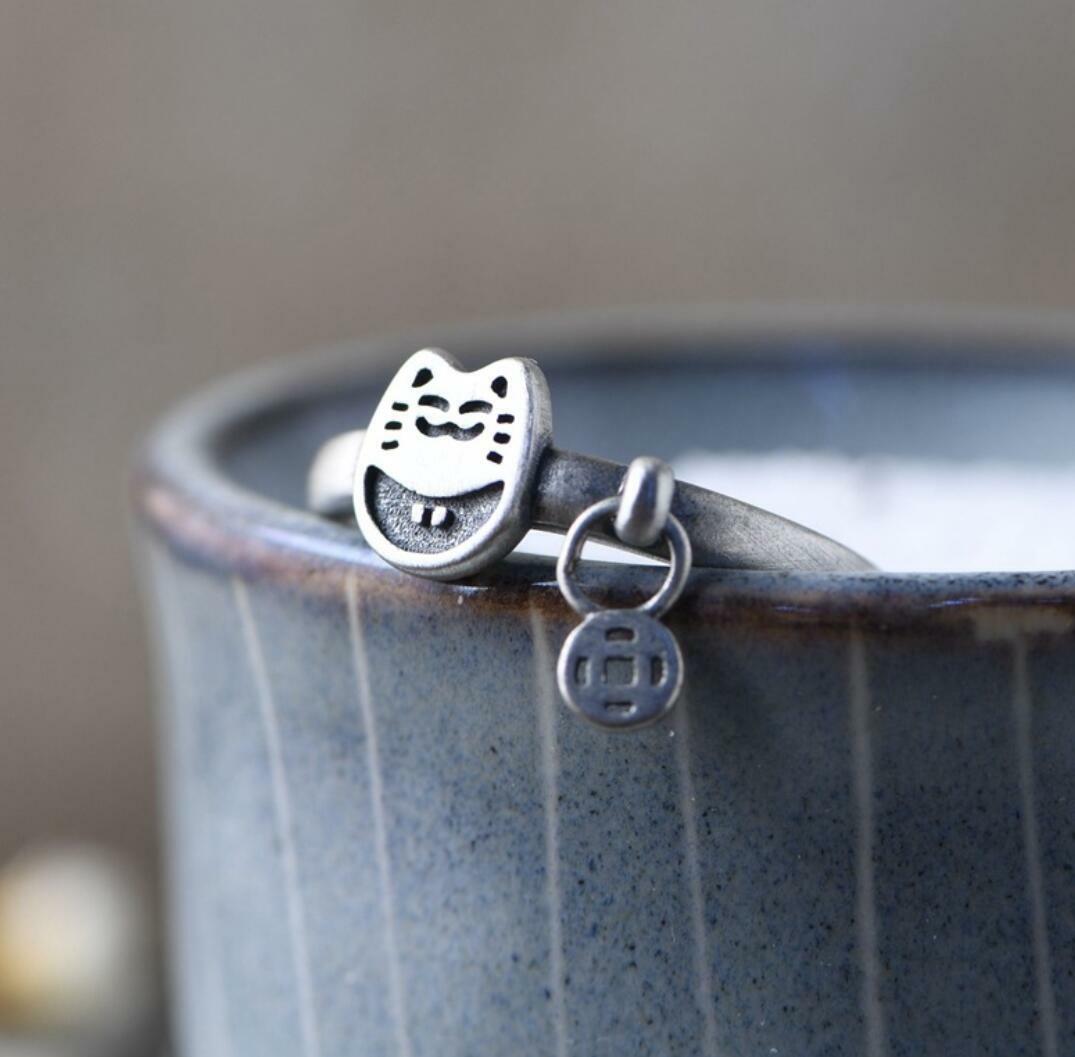 925 Sterling Silver For Women Jewelry Lucky Maneki Neko