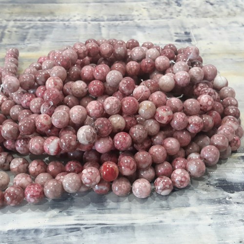 Natural Maifanite/Medical Stone,8mm, Approx 48 pcs.Dyed. Free postage. Oz Seller - Foto 2 di 3