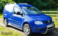 DachträGer Mit Dachschienen + QuerträGer FüR Volkswagen Caddy 2004-2010 Silber