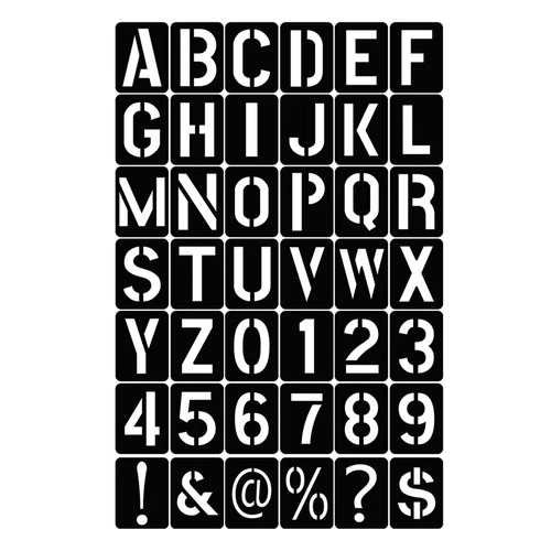 42pcs Copying Stencils Spray Painting Template Letter Number Symbols Templates - Picture 10 of 10