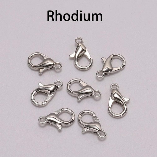 50pcs Alloy Lobster Clasp Hook Connector Chain For Necklace Bracelet DIY Jewelry - Picture 7 of 21