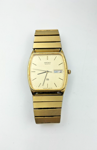 Stunning Seiko Mens Vintage 2633-5020 Seiko SQ Day Date 2Jewels - runs - AF - Picture 11 of 11