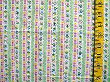 CALICO FLORAL STRIPES QUILTERS CHOICE 100 COTTON FABRIC 27X43 INCHES