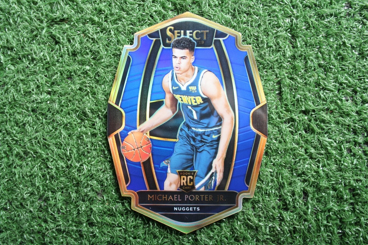 【75シリ】Michael Porter Jr. RC Select Prizm 2023-24 Michael Porter Jr. Panini Select Blue Silver Prizm Premier