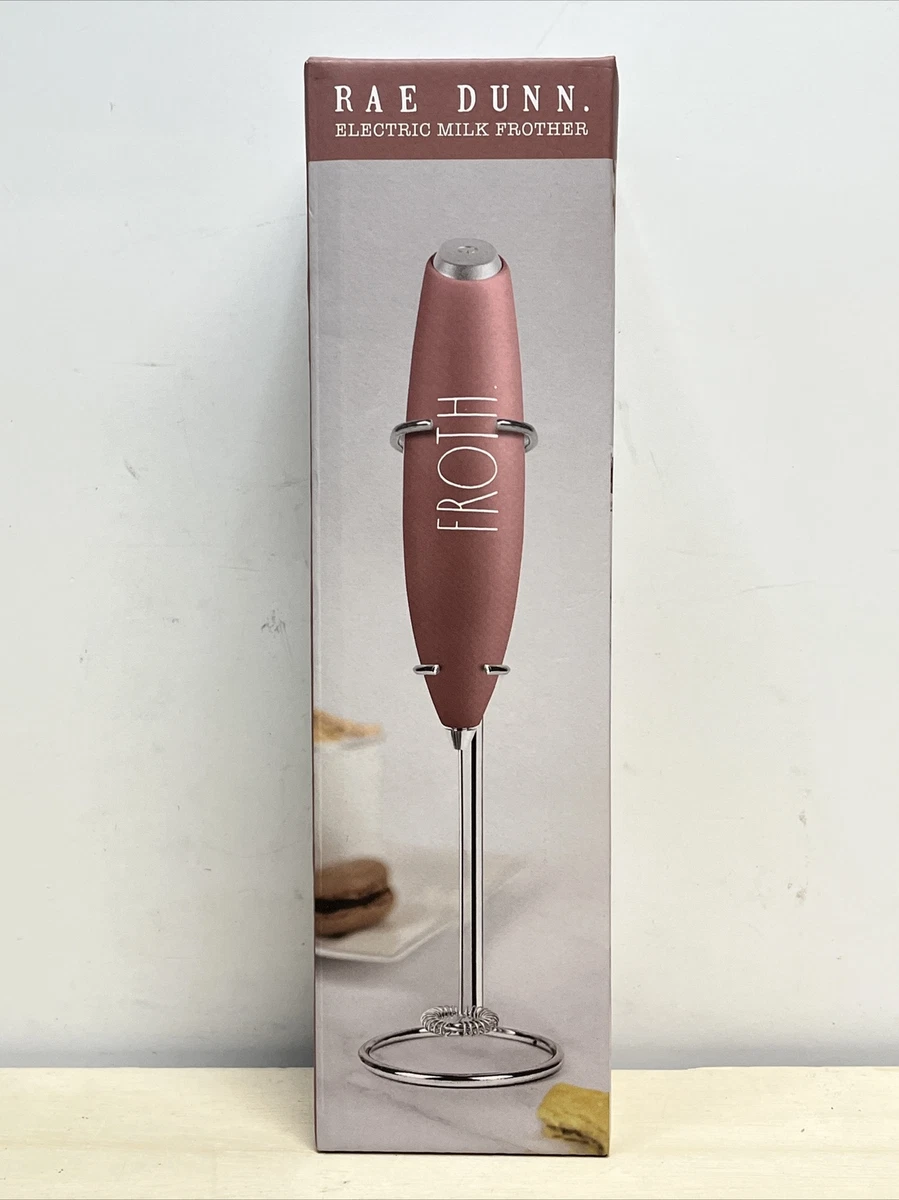 RAE DUNN Electric Milk Frother - (Pink) Brand New!