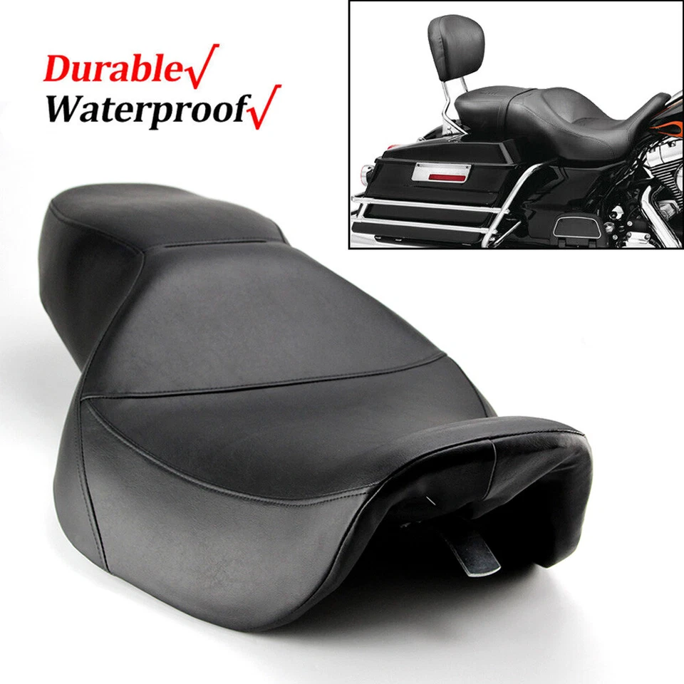 For 1997-07 Harley Touring Road King FLHR FLHP Two-UP Rider & Passenger Seat NEW Foto 3 de 4