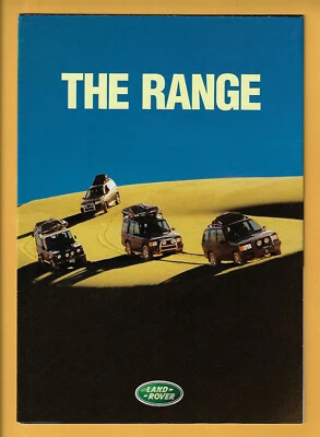 LAND ROVER DISCOVERY & RANGE ROVER A4 BROCHURE FOLDS OUT TO A POSTER 83 x 59cm - image 1 of 4