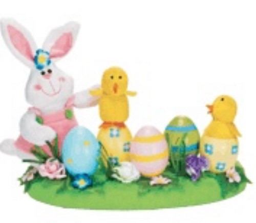 NWT Avon Chicks Light Up Centerpiece Easter Eggs Bunny