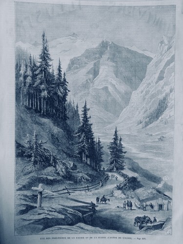 1872 1926 SUISSE VALAIS BERNE RIGI WYL MOLESON GENEVE 22 JOURNAUX ANCIENS - Imagen 2 de 22