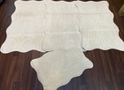 .ROMANY GYPSY WASHABLES NON SLIP SET 4 MATS-RUGS LARGE SIZE HUSKY DESIGN CREAM