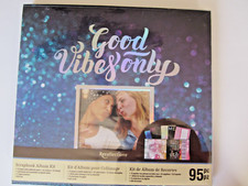 Recollections Scrapbook Album KIT Good Vibrations Patterned Paper 95 pcs