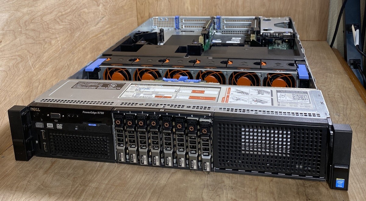 DELL PowerEdge R730 2x E5-2620v3 2.4GHz 12 Cores 32GB H330
