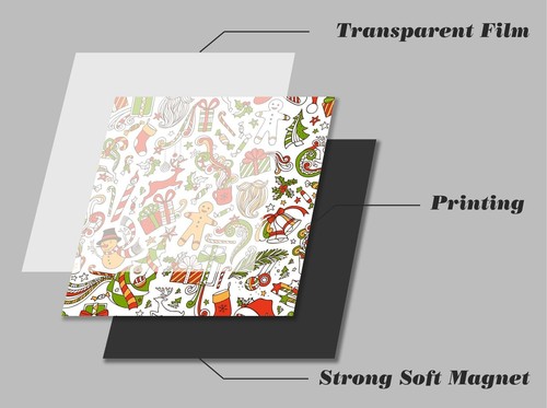Dishwasher Magnet Cover - Reusable Magnetic Tiles Decal - Pack of 4 Tiles - V053 - Picture 6 of 8