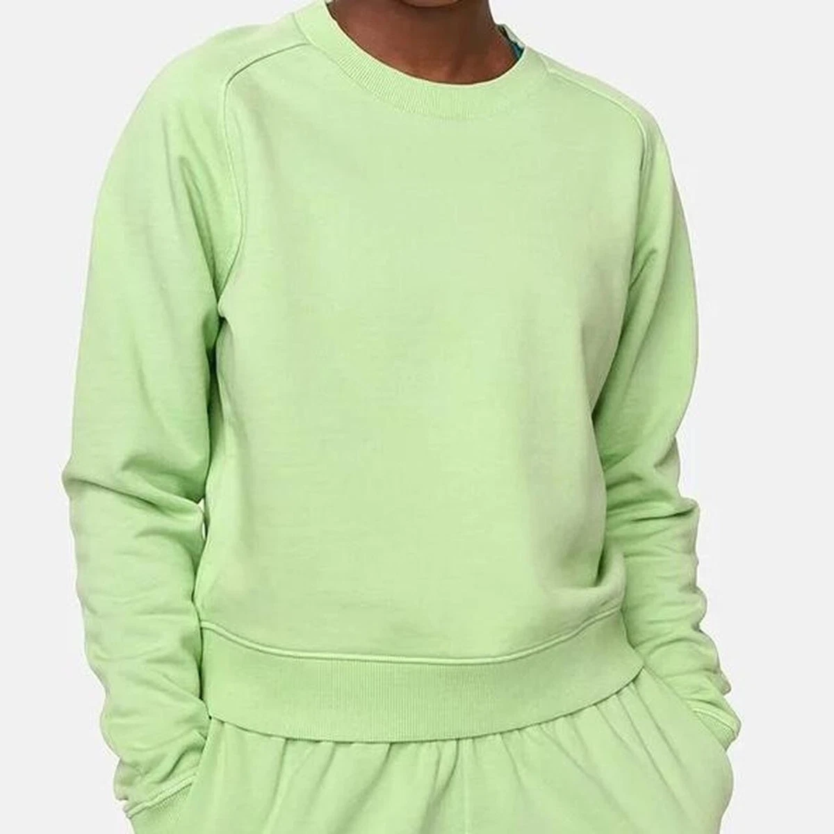 Outdoor Voices Cotton Terry Pullover Crewneck Sweatshirt Small Jade Green |  eBay