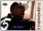 MICHAEL JORDAN 1995 Upper Deck Silver #9 "ONE ON ONE" Baseball Card White Sox