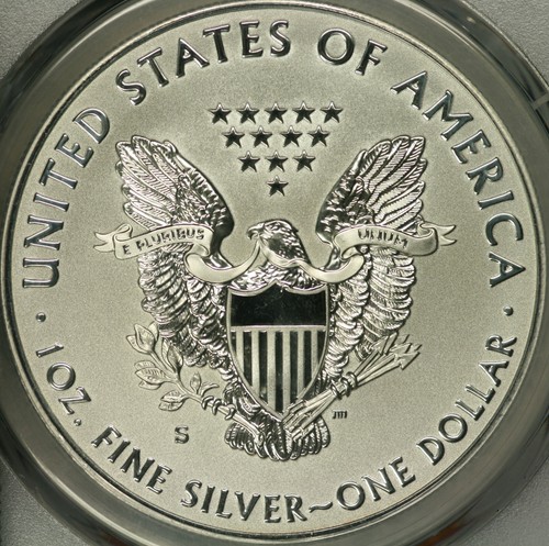 2019-S Enhanced Reverse Proof Silver Eagle PCGS PR69 First Strike with COA - Picture 3 of 4
