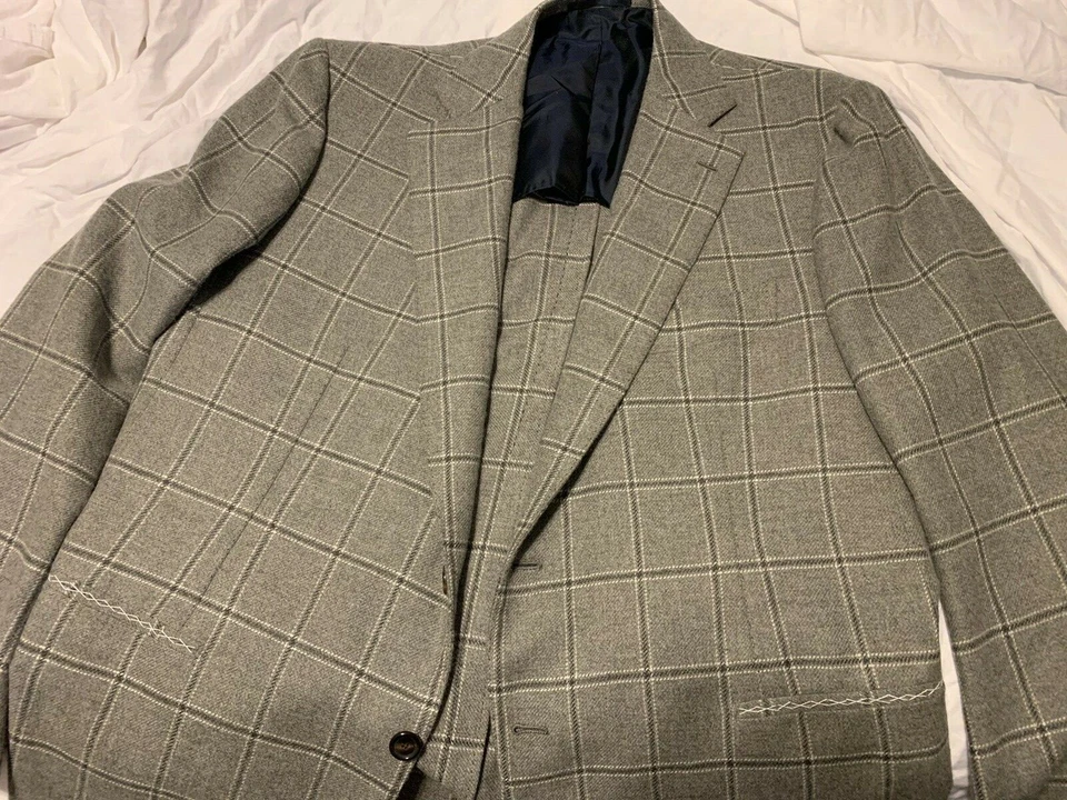  Abrigo deportivo Cesare Attolini lana/angora hecho a mano en ITALIA EE. UU. 46R UE 58 Foto 4 de 4