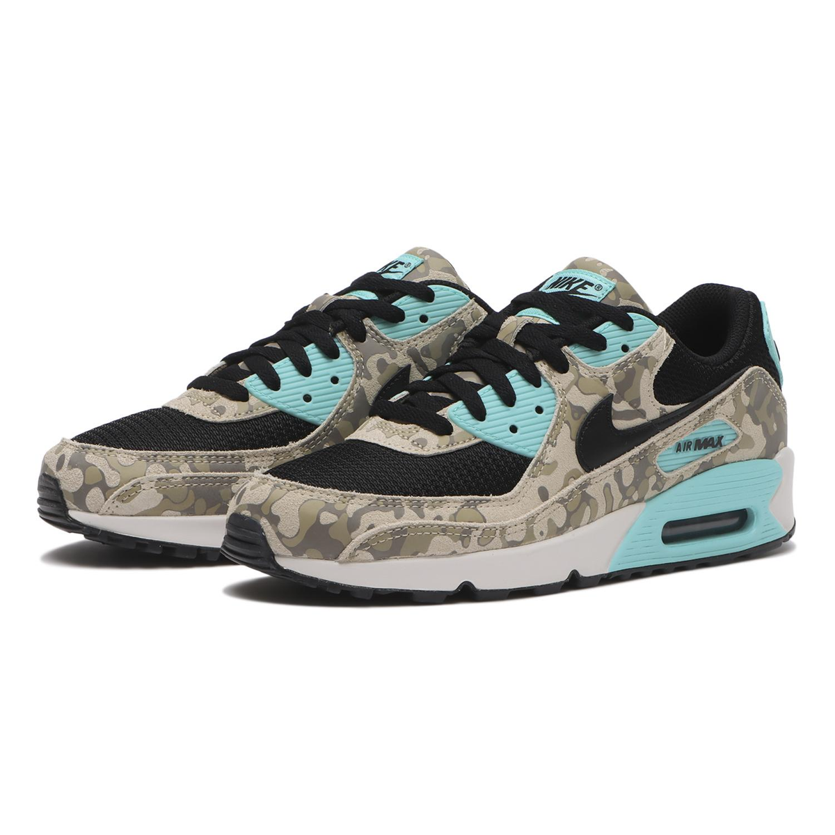 Nike Air Max 90 Sanddrift Black Aurora Green Khaki IF1721-100